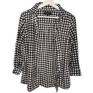 BANANA REPUBLIC - Plaid Classic Fit Button Down Sz S